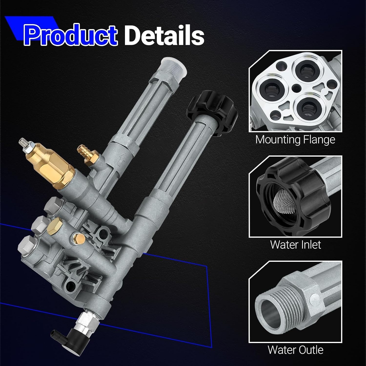 AR42518 Pressure Washer Pump Head for Troy Bilt