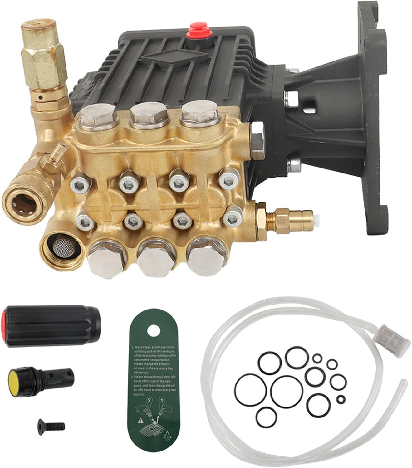 4400PSI 4GPM Pressure Horizontal Washer Pump 1In Shaft Power Washer Pump