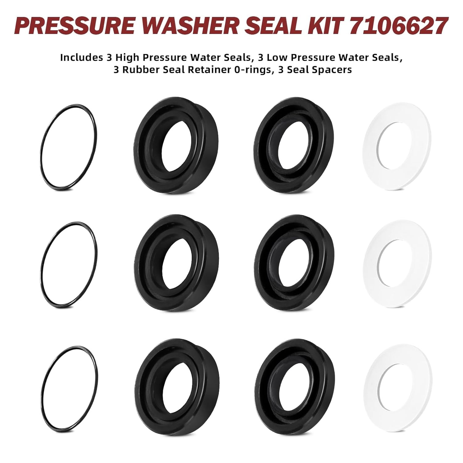 Pressure Washer Pump Seal Kit for Simpson Cleaning Pump Seal Replacement Repair