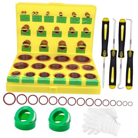 396PCS Metric Viton O-Ring Kit, 30 Sizes Viton O Rings Assortment, Shore 75A