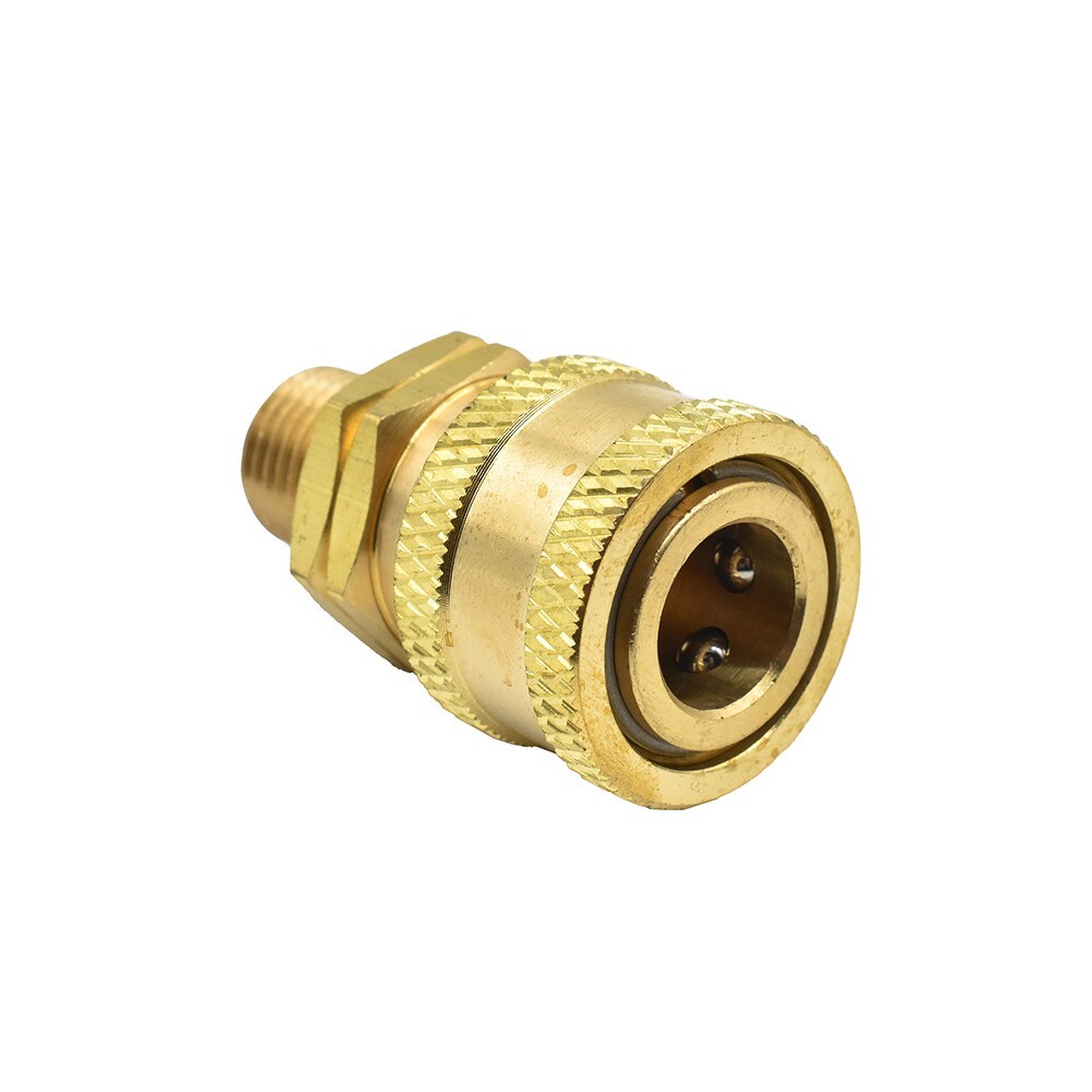 Interstate Pneumatics Pressure Washer 1/4 Inch MNPT Brass Coupler 5200 PSI