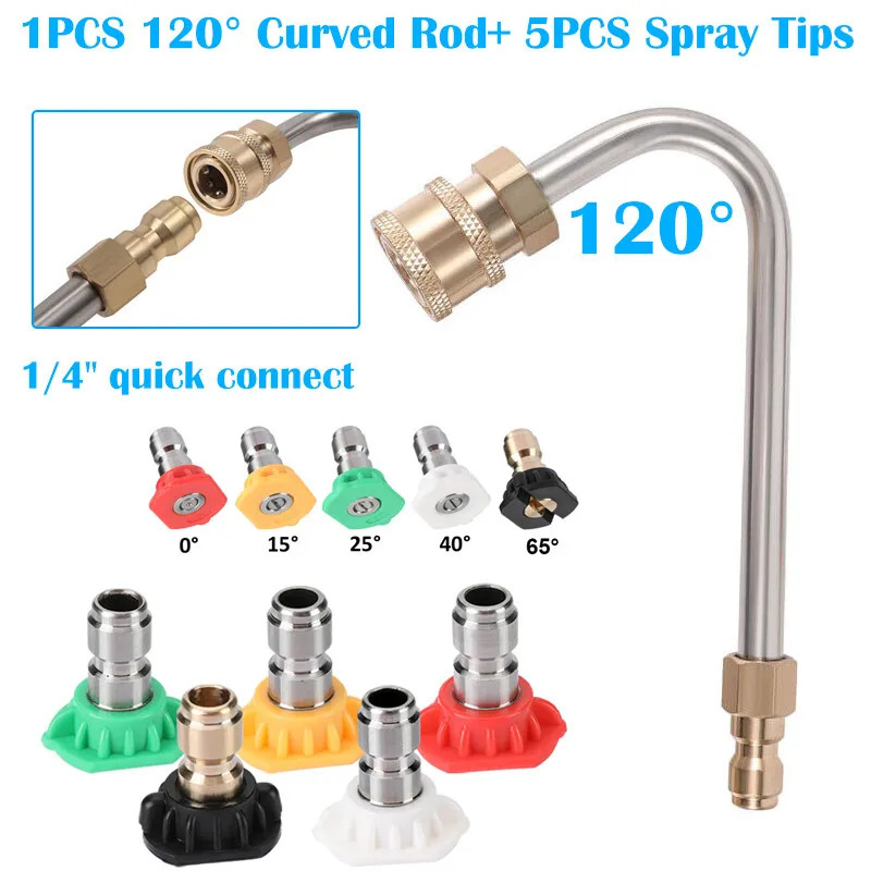 Pressure Washer Extension Wand Upgrade Power Washer Lance with Spray Nozzle Tips