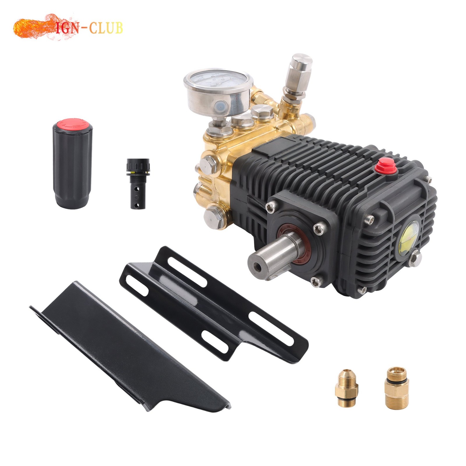 Belt Drive 5.6GPM 4.5 HP General Right Shaft 3500 PSI Pressure Washer Pump
