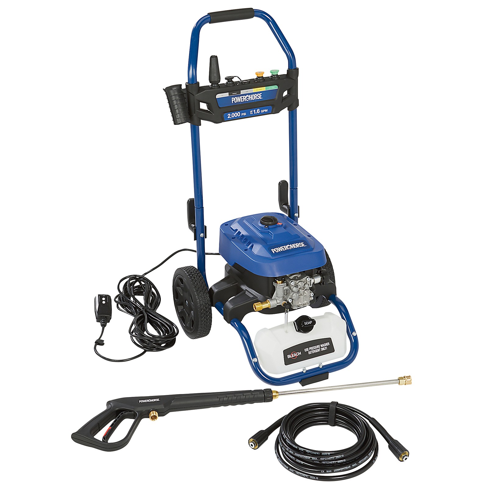 Powerhorse Electric Cold Water Pressure Washer, 2000 PSI, 1.6 GPM