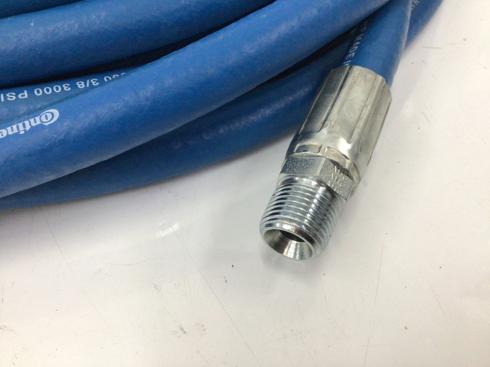 CONTINENTAL 20023702 Pressure Washer Hose,Blue, 3/8″ ID x 50 ft. 3JT40