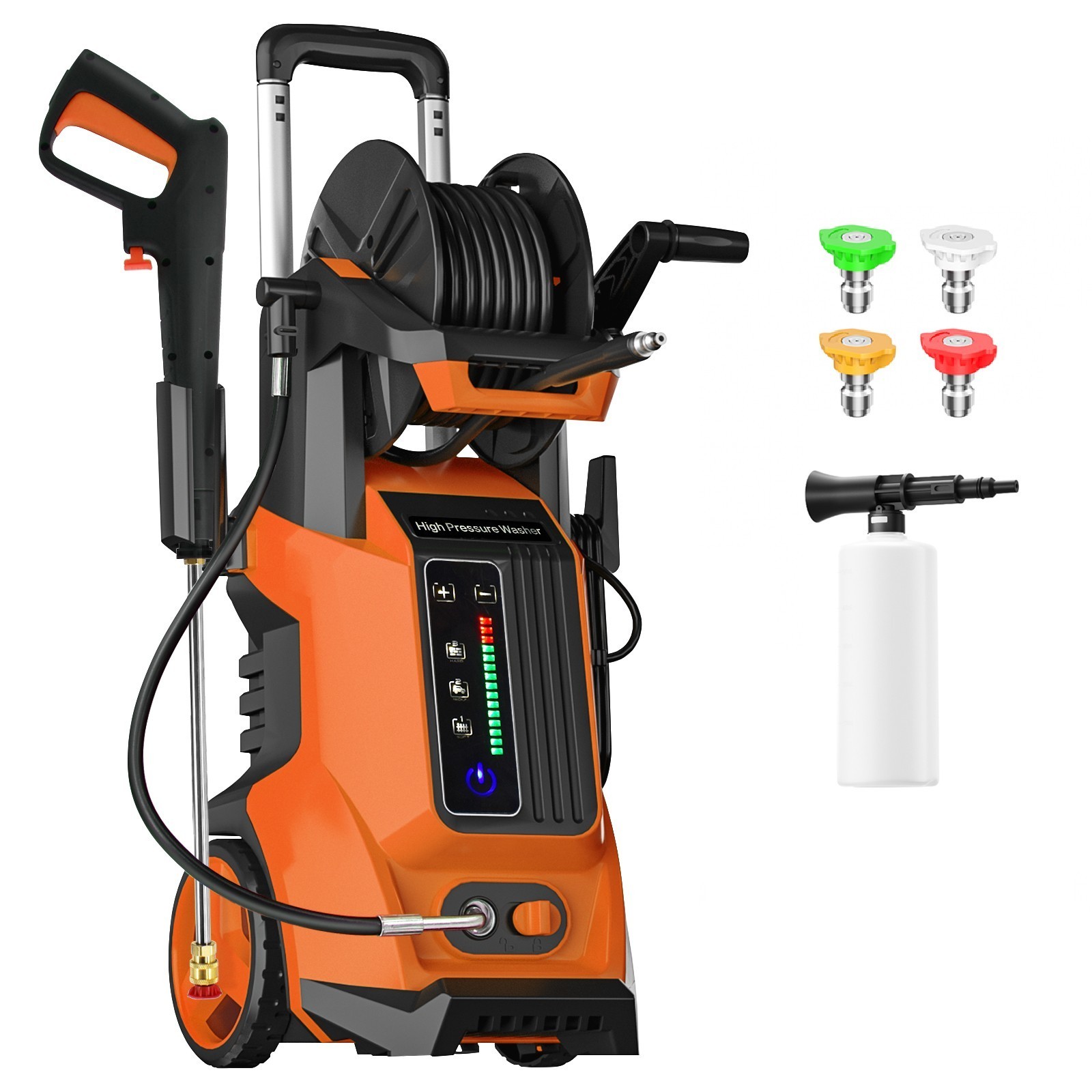 Pressure Washer 4500PSI 4.0GPM, 15-Level Touch Control, Soap Tank, for Yard
