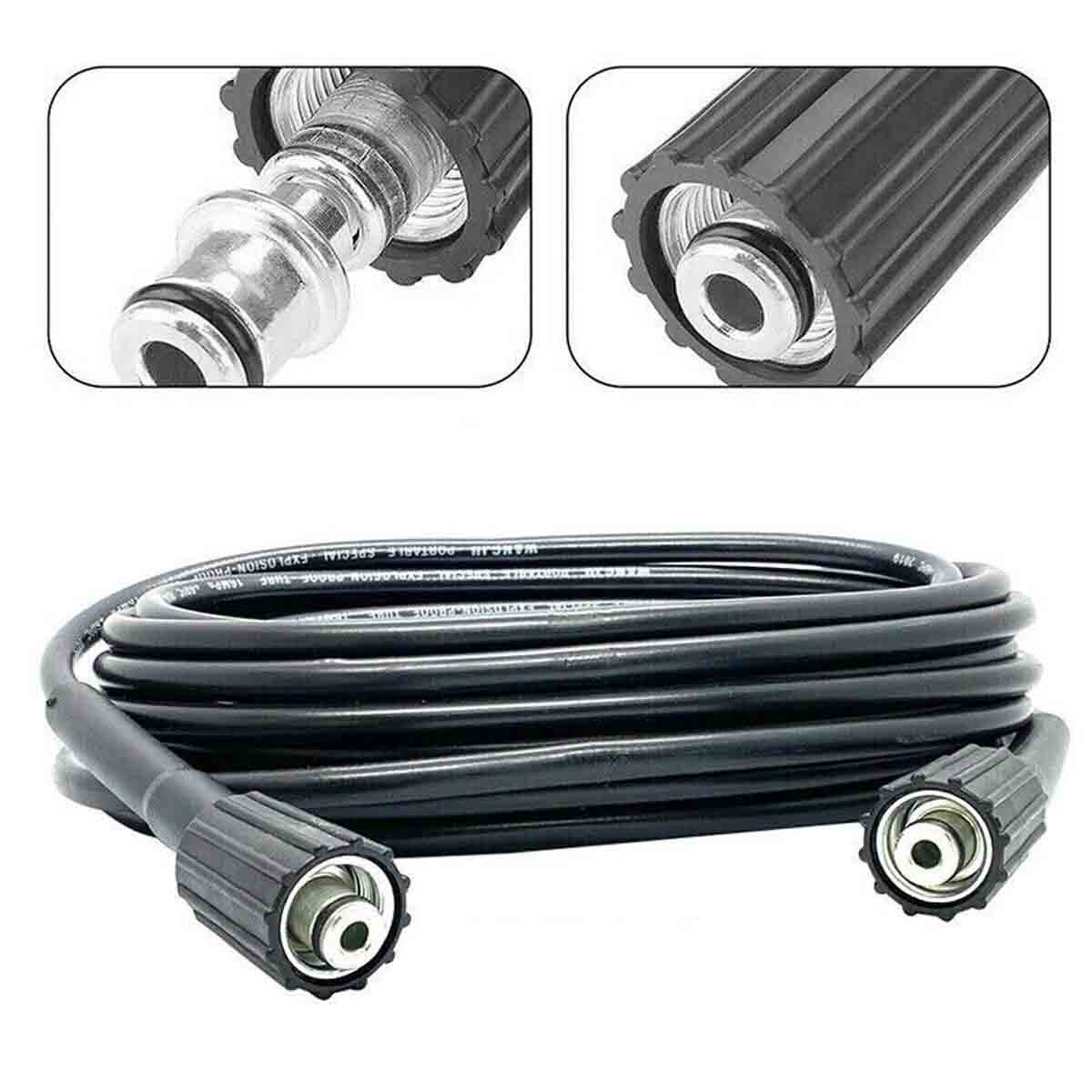 26-50FT High Pressure Washer Hose+turbine nozzle+High pressure water gun