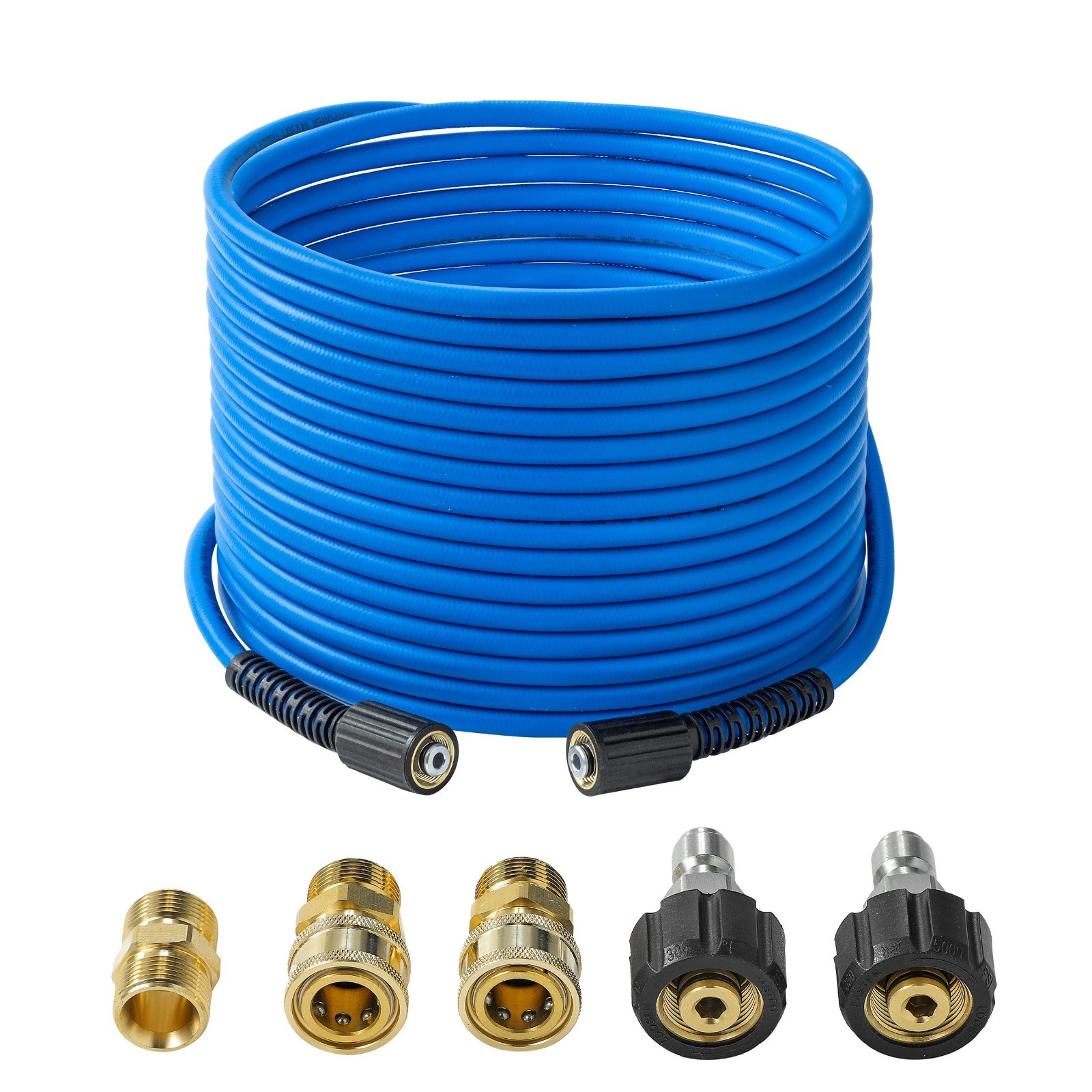 High-Pressure Washer Hose 1/4″ x 50FT – Kink Resistant, M22 Compatible, 3600PSI