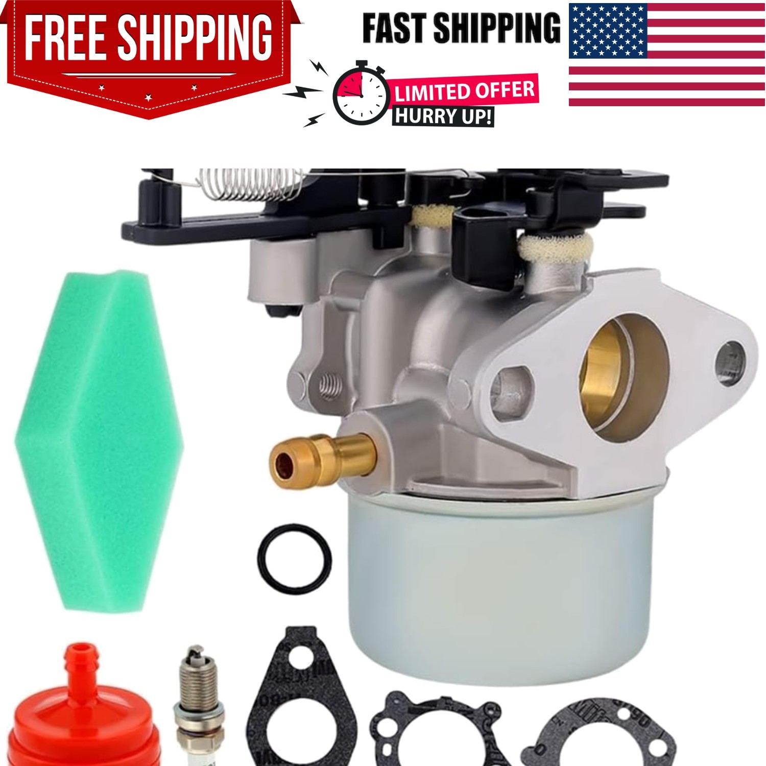 Bolt-On Carburetor for Troy Bilt/Briggs Stratton Pressure Washers – Complete Set