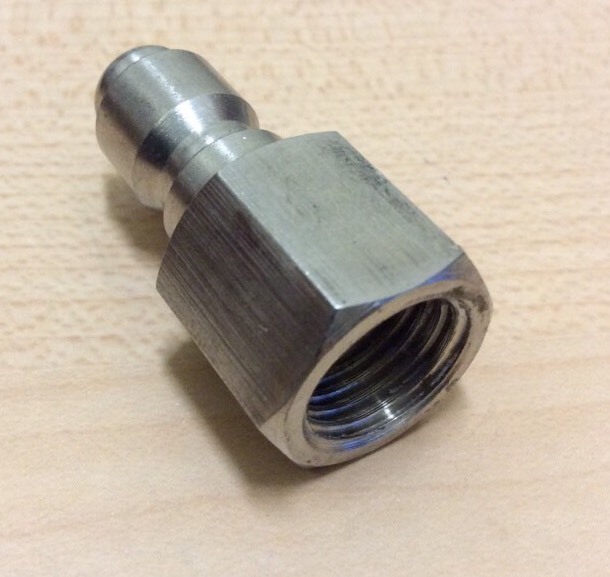 Power Pressure Washer 3/8″ FPT Quick Connect Plug 4000 PSI Stainless Steel Plug