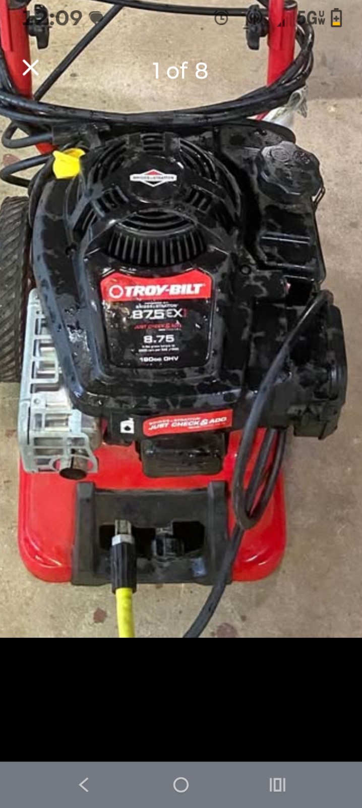 Troy-Bilt 2800 PSI 2.3 GPM Gas Cold Water Pressure Washer w/ Hose & Gun