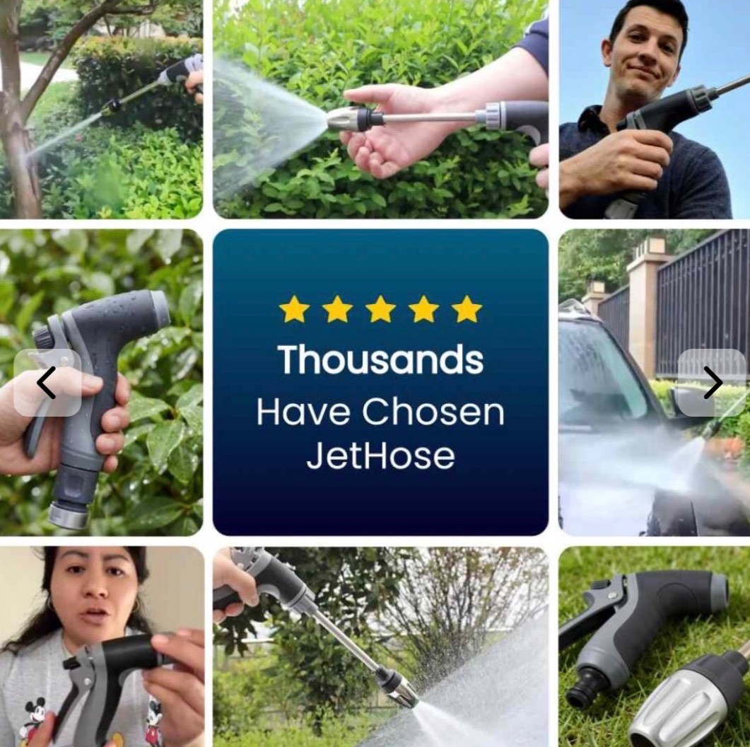 Jetterix Pressure Washer Gun Nozzle for Garden Hose High Pressure Water Jet