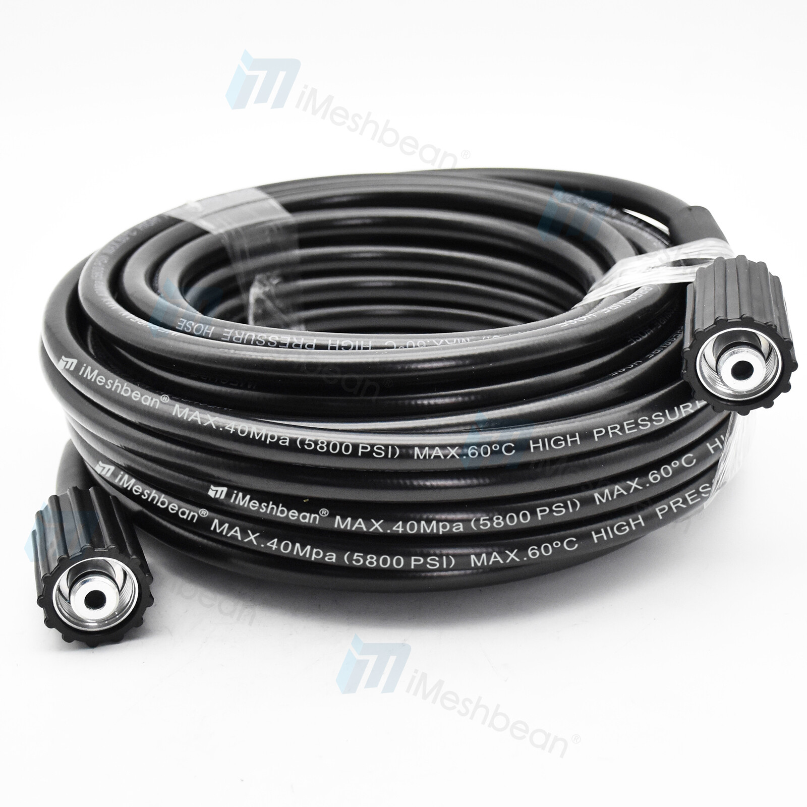 100/50/25FT 5800psi High Pressure Power Washer Hose Extension Washer M22-14mm