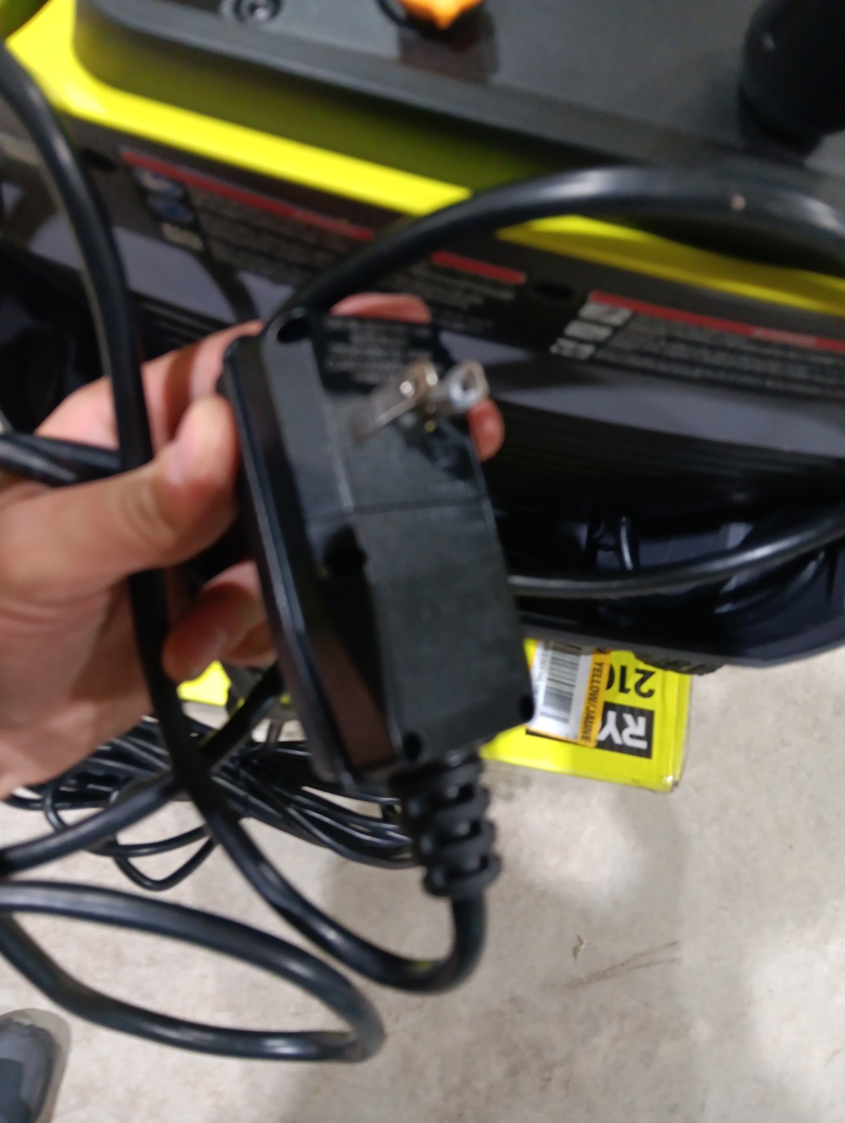 RYOBI 2100 PSI 1.2 GPM Electric Cold Water Pressure Washer RY142012 – Used Once!