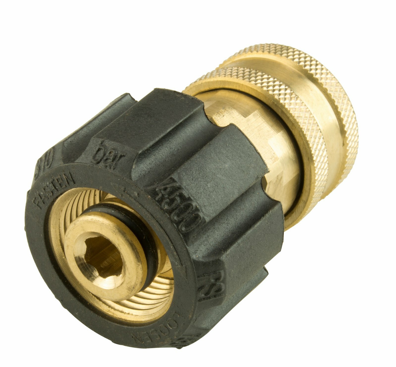 Erie Tools Brass 22mm x 3/8″ Twist Quick Connect Socket Pressure Washer Adapter