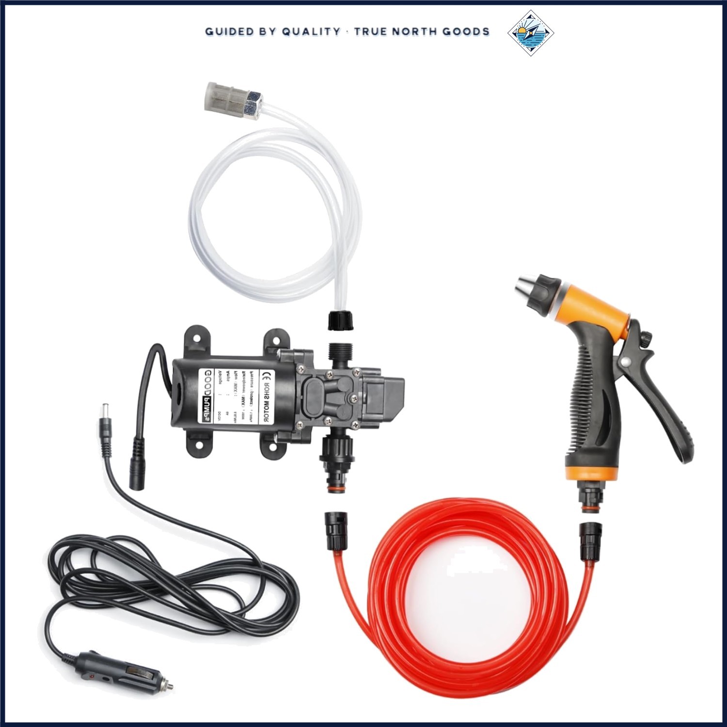 Portable Electric Pressure Washer with 20 Feet Hose for Home and Car Cleaning