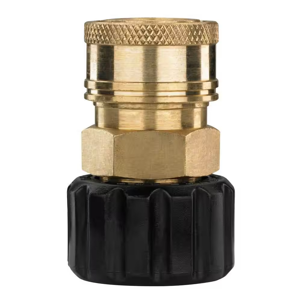 3/8 In. Female Quick-Connect X M22 Coupler for Most Gas and Electric Pressure Wa