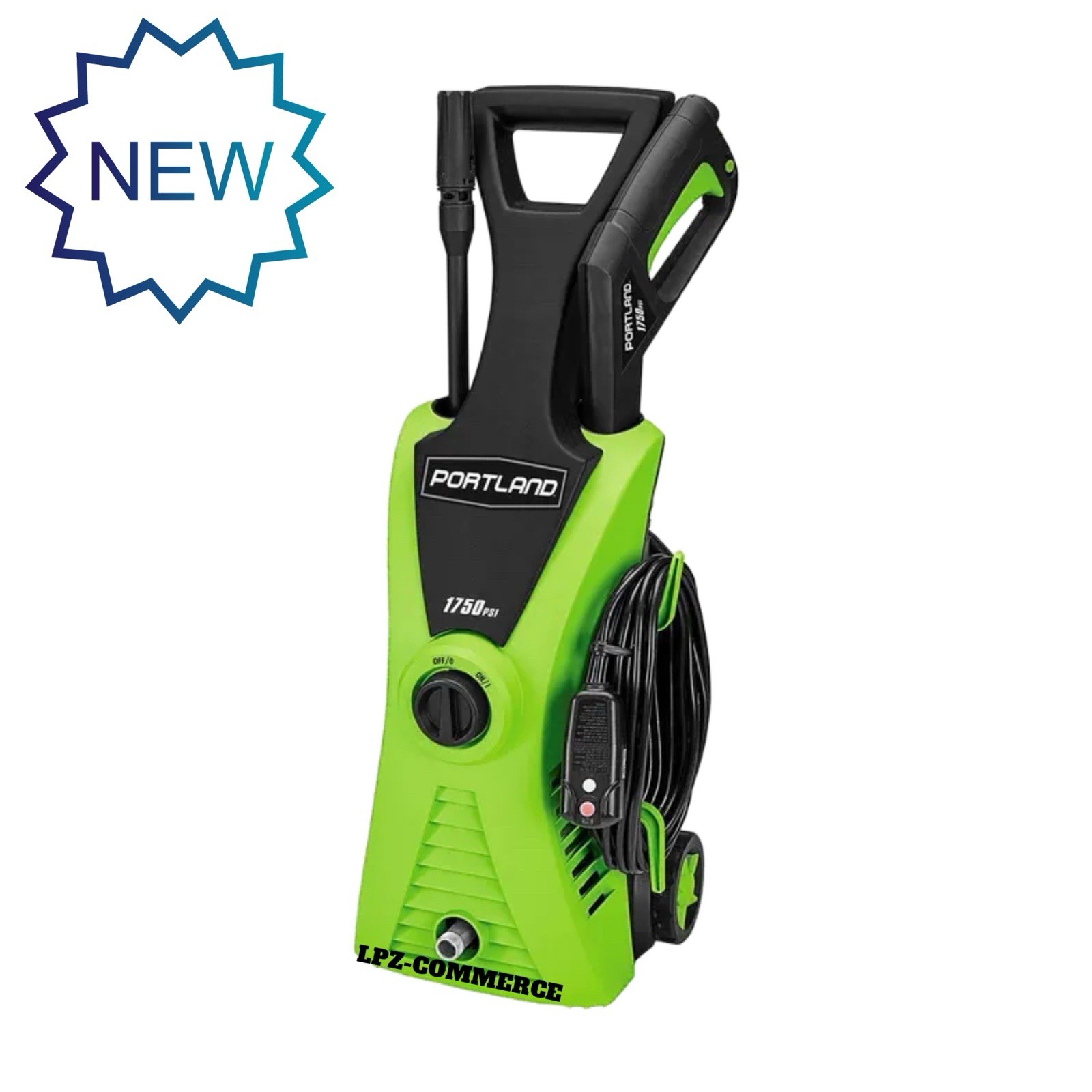 PORTLAND 1750 PSI Electric Pressure Washer – Portable w/ 20ft Hose