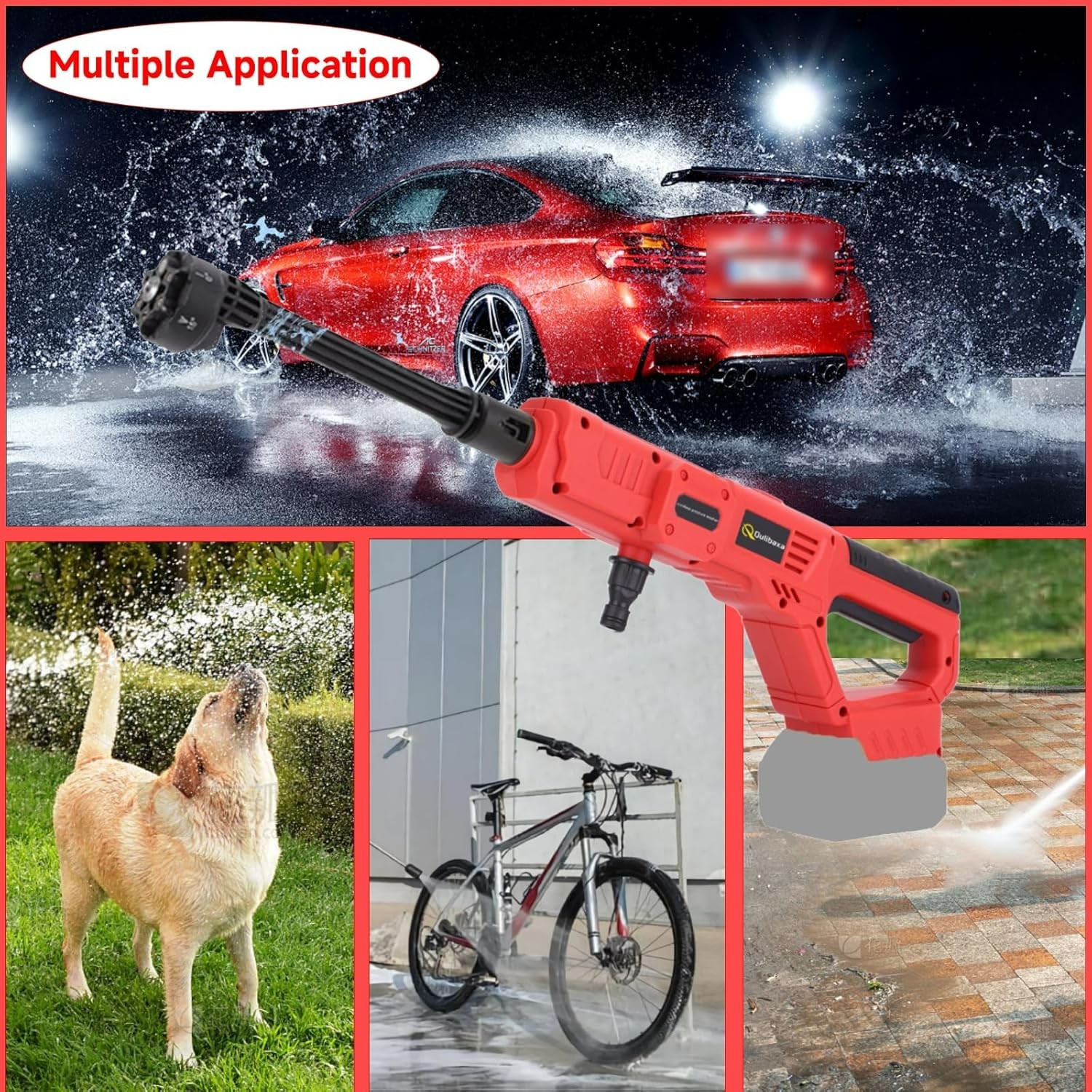 Cordless Pressure Washer for Milwaukee M18 Battery, 900 PSI Portable Power Washe