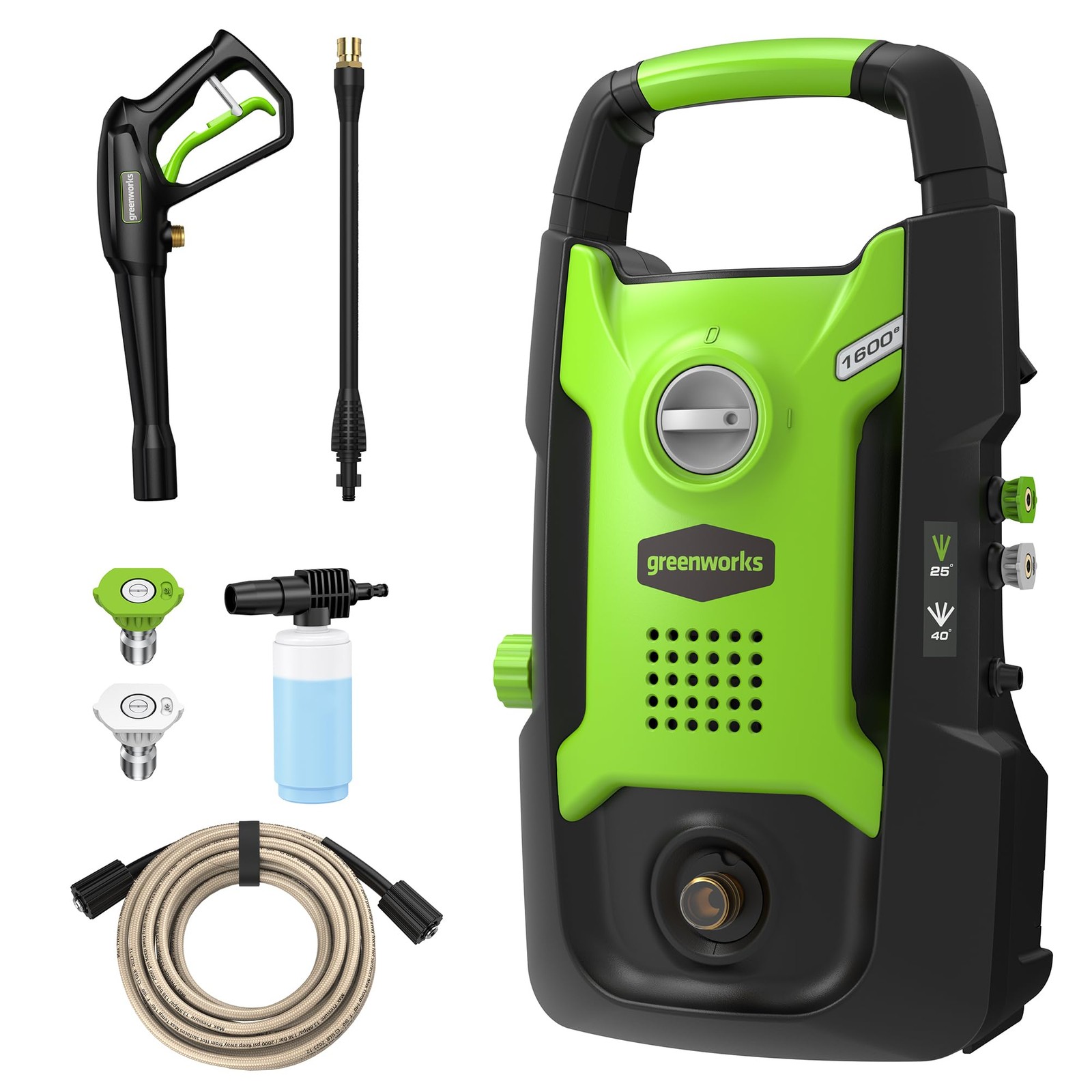 Greenworks Compact 1.2 GPM Electric Pressure Washer – CSA Certified, Lightweight