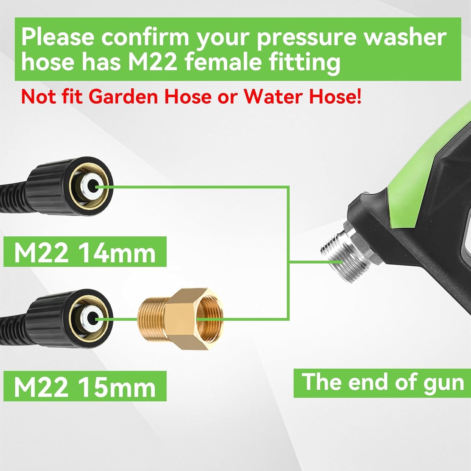 Professional Sewer Jetter Kit for Pressure Washer, 100 FT, 3600 PSI