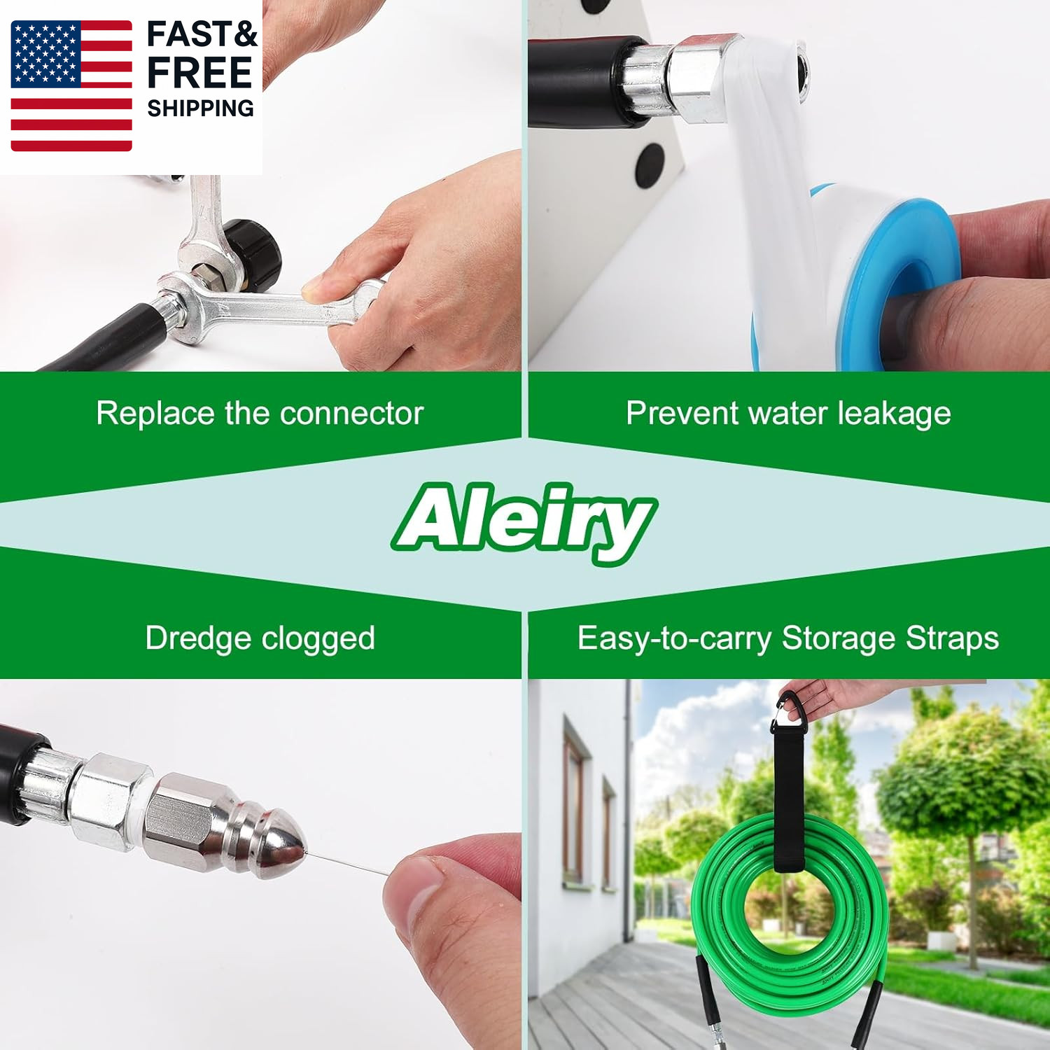 Sewer Jetter Kit for Pressure Washer,Water Jet Drain Cleaning Hose with Corner