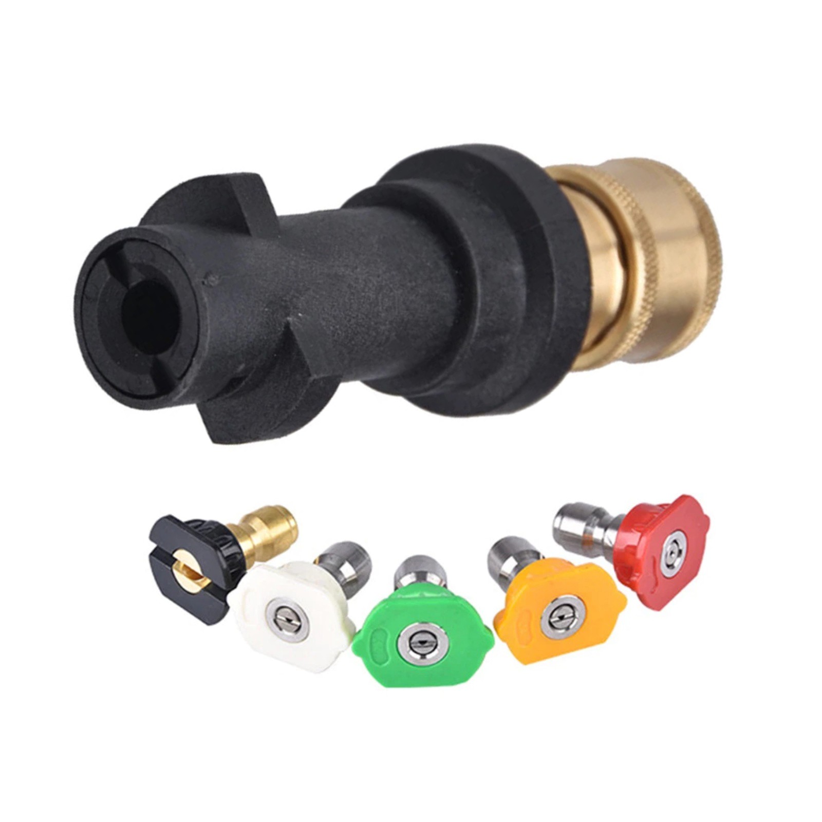 For Karcher Adapter Kit to 1/4″ Quick Connect Pressure Washer Gun Nozzle Set