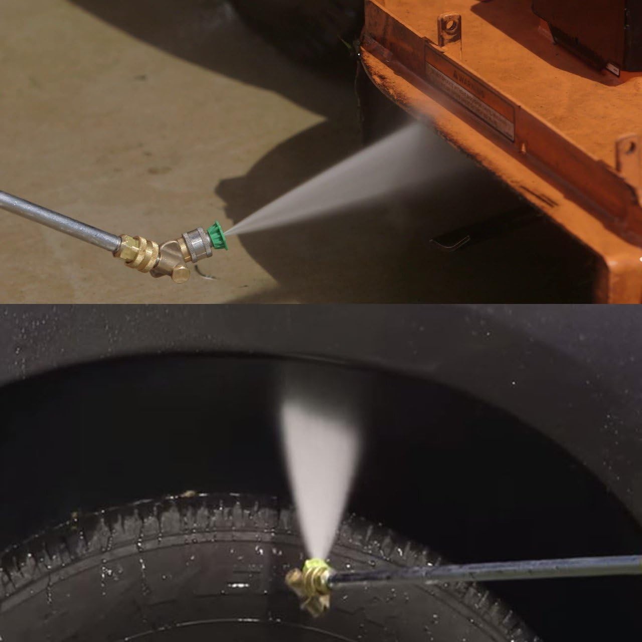 Gutter Cleaner Attachment with 240° Pivot Coupler for Pressure Washers