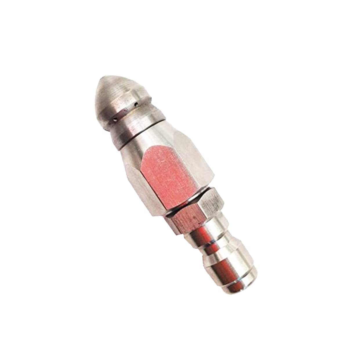 Pressure Washer Sewer Nozzle Pressure Drain Hose Nozzle w/ 1/4″ Quick Connector