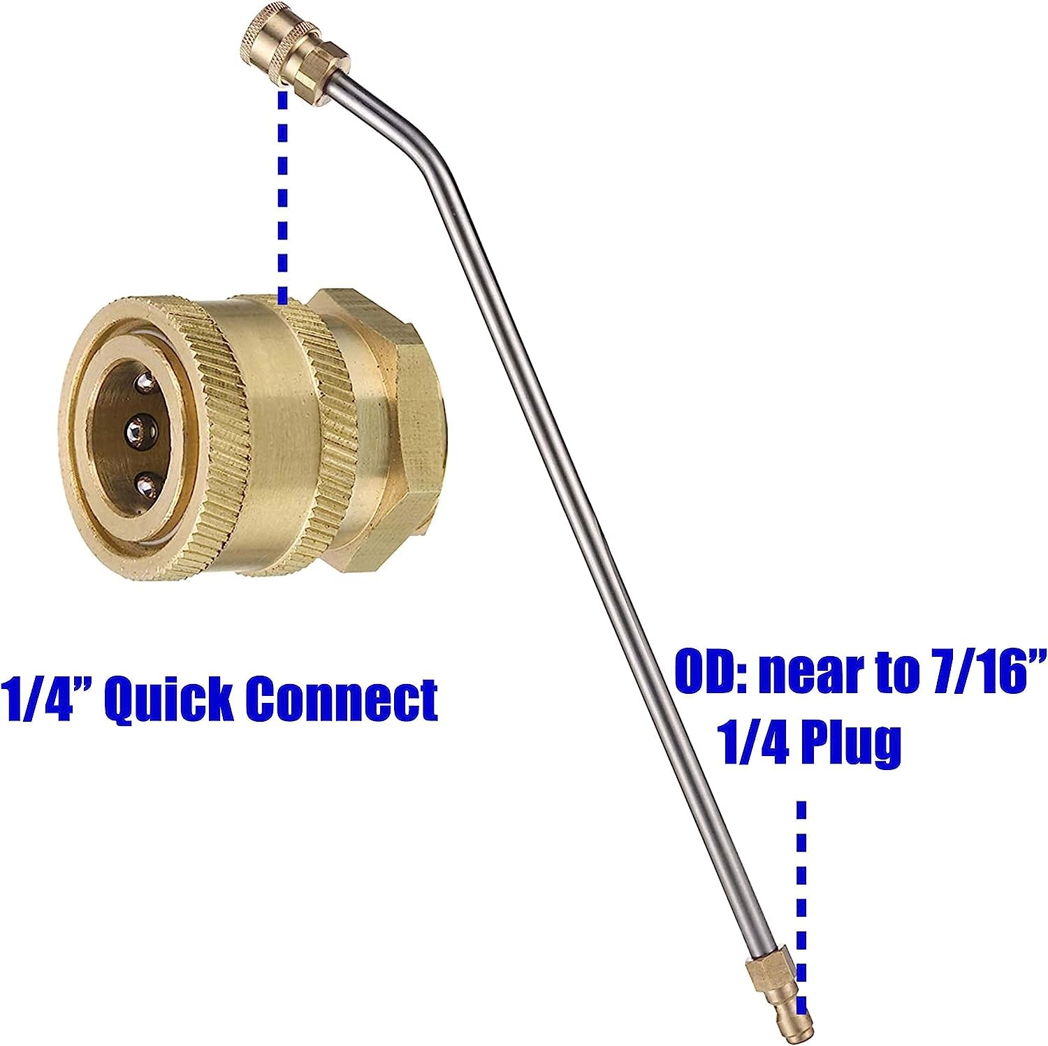 4000PSI High Pressure Car Power Washer Spray Gun Wand 14″ Extension Lance Nozzle