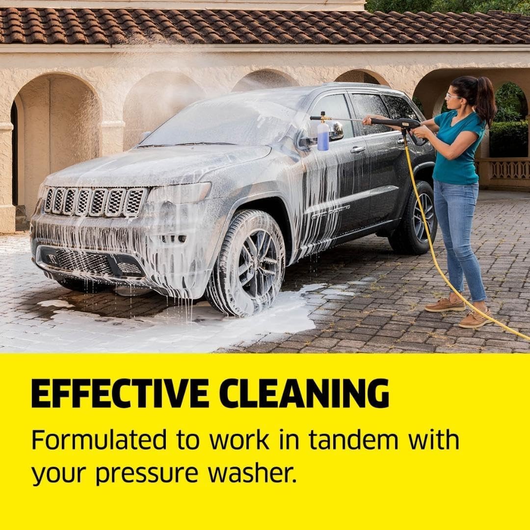 Eco-Friendly 128 Oz Kärcher Vehicle Wash & Wax – Makes 20 Gallons of Cleaner