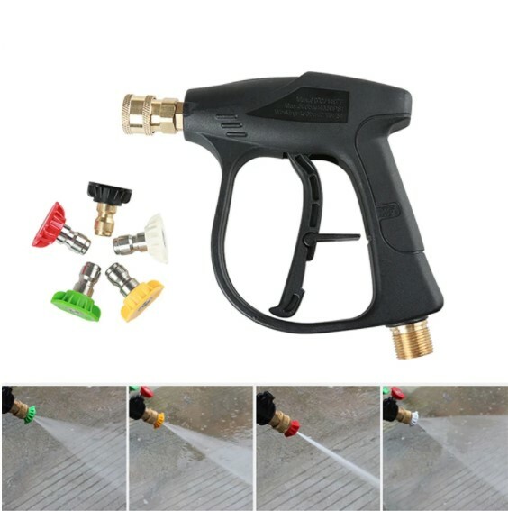 Pistola Espuma Coche Lavadora a Presión Jet Wash 1/4 liberación rápida Motos