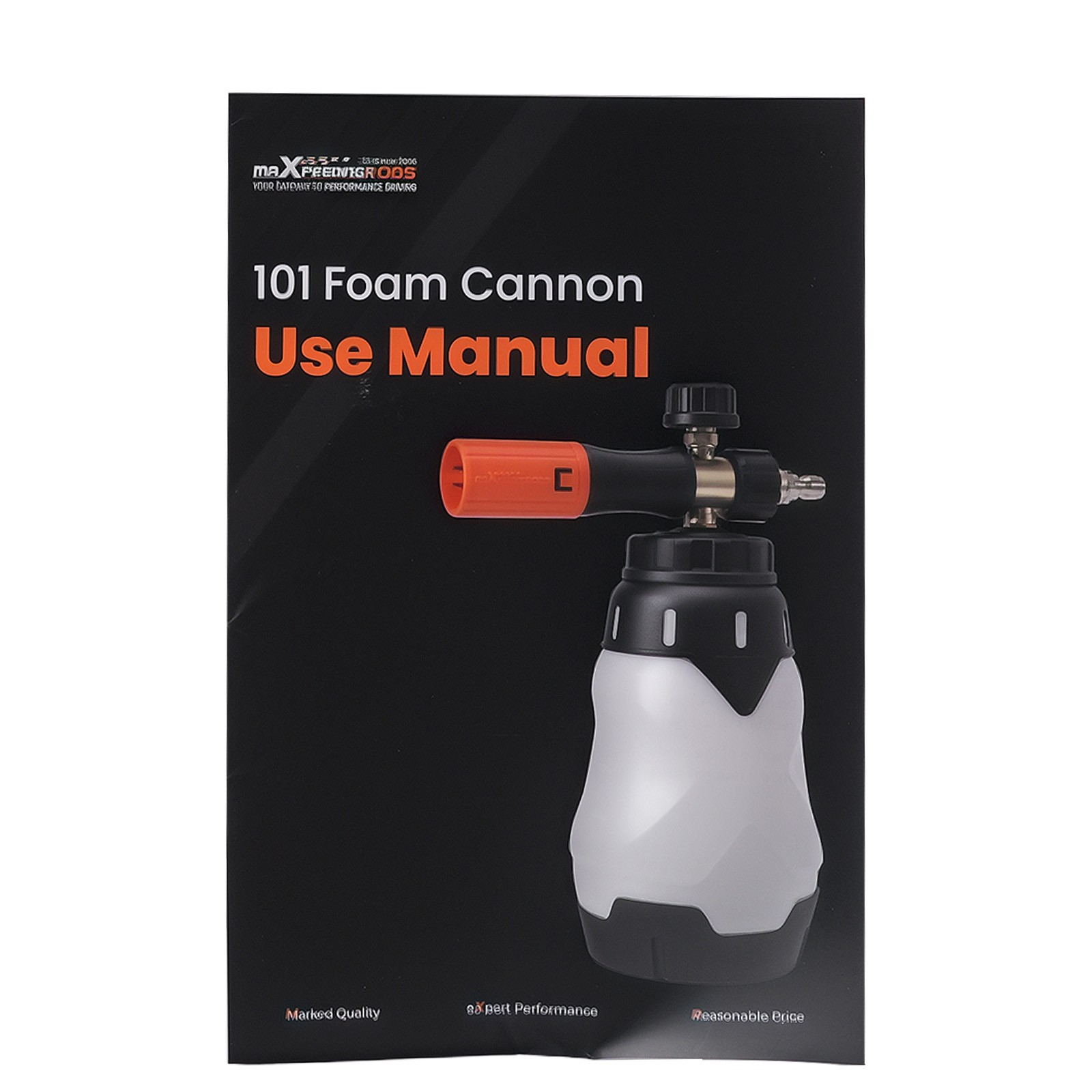 Pressure Washer Foam Cannon 1.3L for Adjustable Nozzle 1/4″ QC Thick Snow Foam