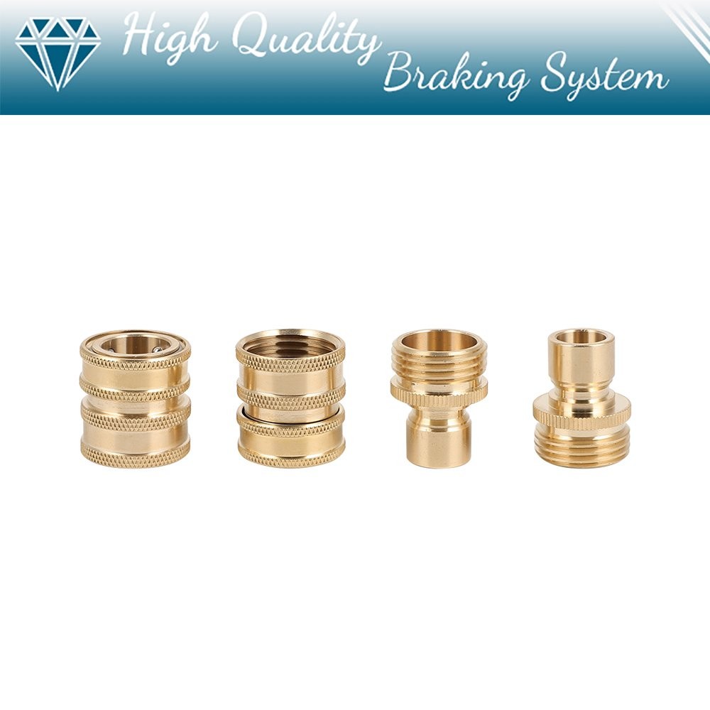 3/4″ Garden Hose Quick Connect Water SOLID Brass Female Male Connector Set New