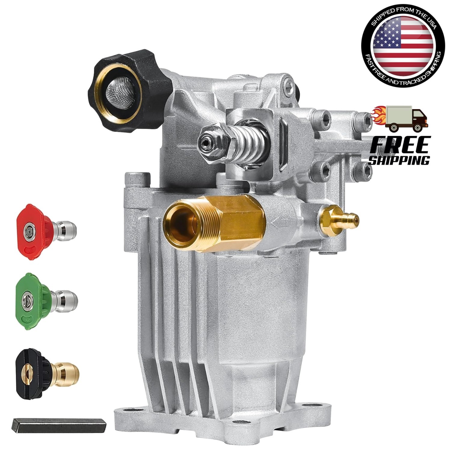High-Performance 3300 PSI Pressure Washer Pump for Honda & Simpson Gas Washers