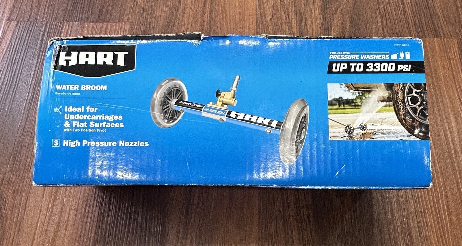 HART 11 ” Inch Water Broom Undercarriage Surface Cleaner Pressure Washer 3300psi