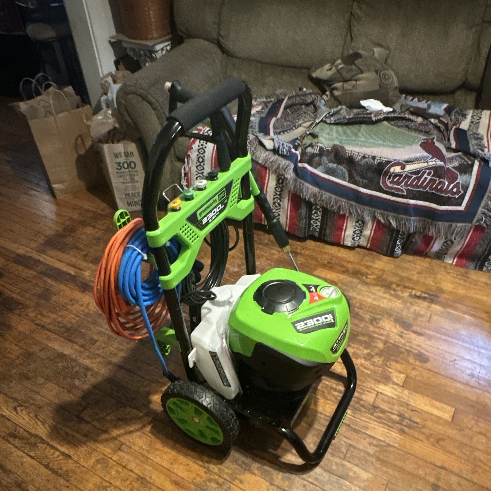 Greenworks Pro 2300 PSI Corded Electric Cold Water Pressure Washer w/ Hose