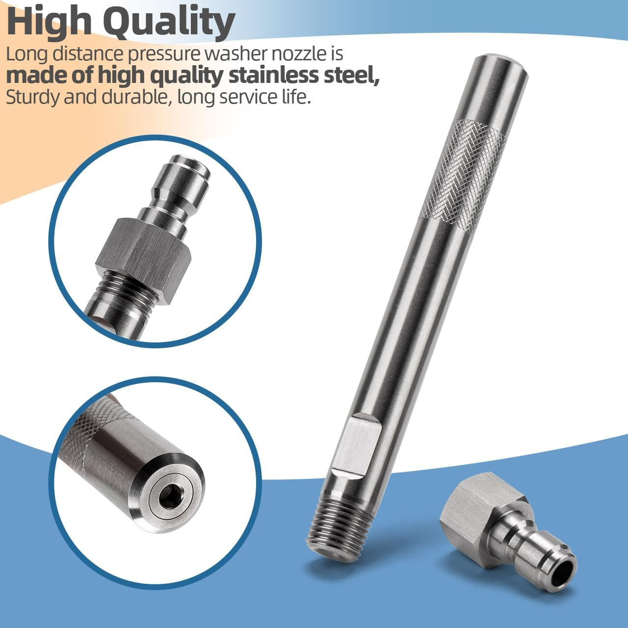 Long Range Chemical Nozzle for Pressure Washer, Power Washer Shooter Tip Compati