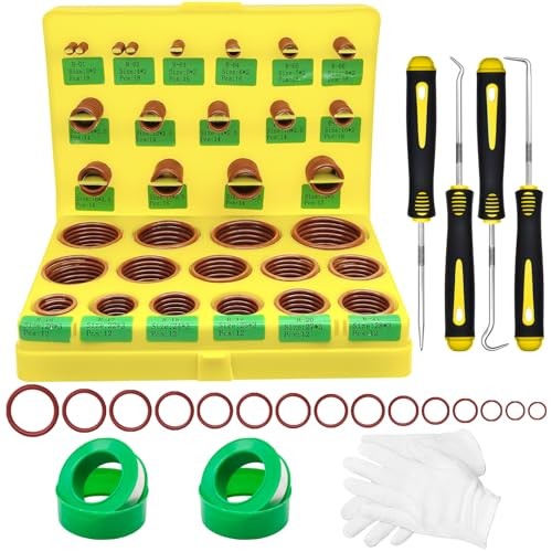 396PCS Metric Viton O-Ring Kit, 30 Sizes Viton O Rings Assortment, Shore 75A
