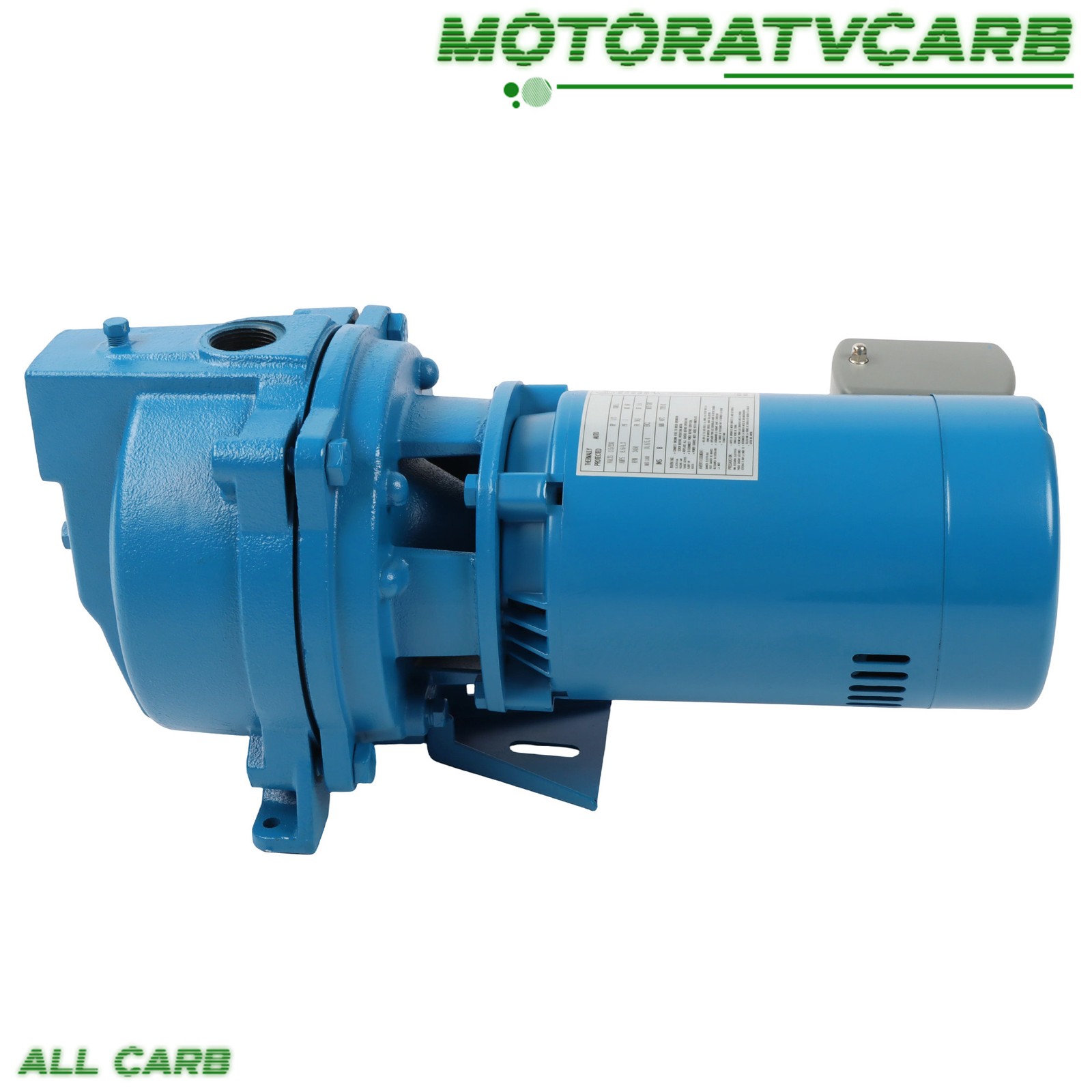 ALL-CARB 1/2 HP Dual Voltage 115/230 Volt Single Phase J5S Shallow Well Jet Pump