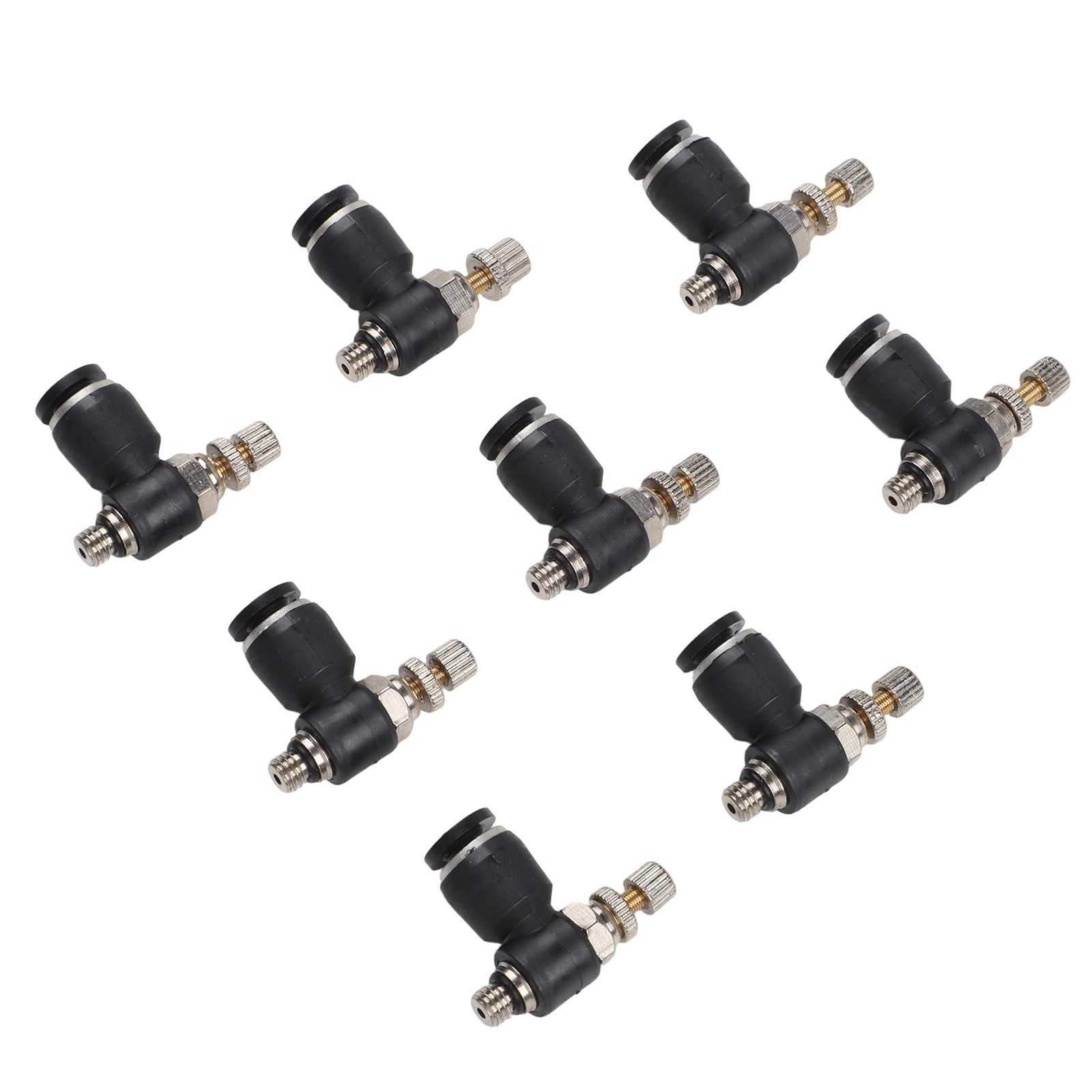 8 Quick Connectors for Pneumatic Systems Air Flow Control Valves and Tubing