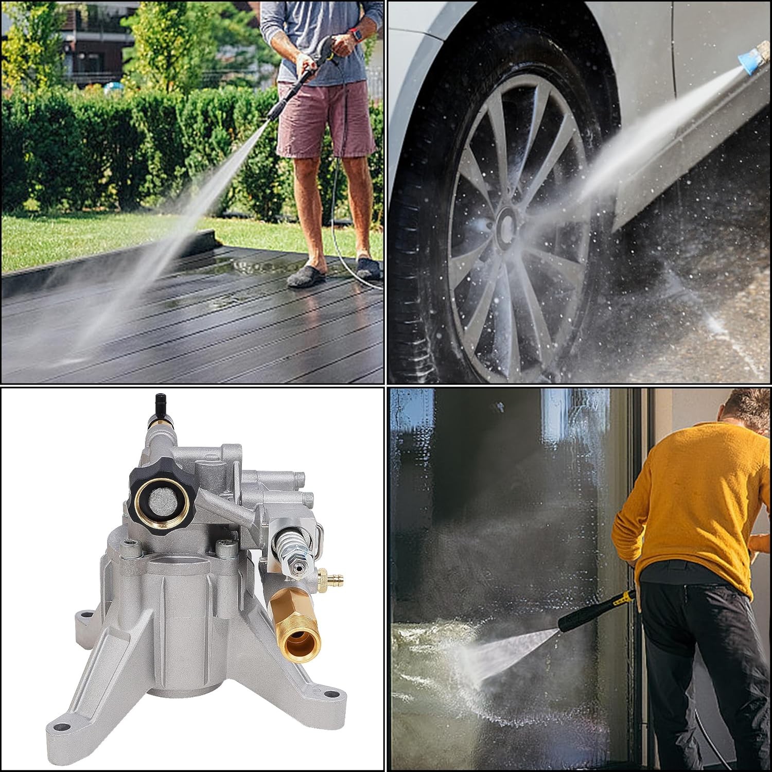 Pressure Washer Pump 3400 PSI 2.5 GPM 7/8″ Shaft for RYOBI RY802900