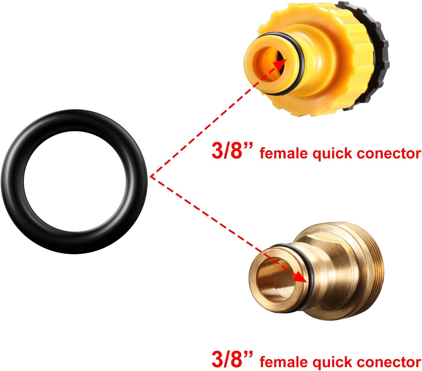 Complete O-Ring Replacement Kit (50 Pieces) for All Your Pressure Washer Needs