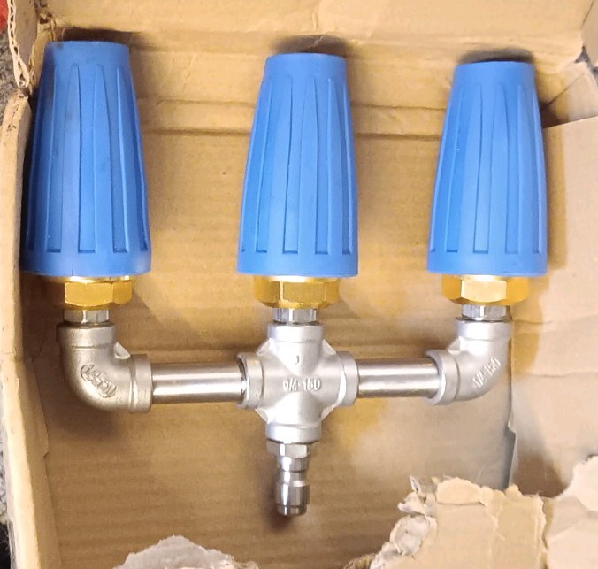3 In 1 Pressure Washer Nozzle 360° Rotating 4000 PSI with 1/4 Quick Connect