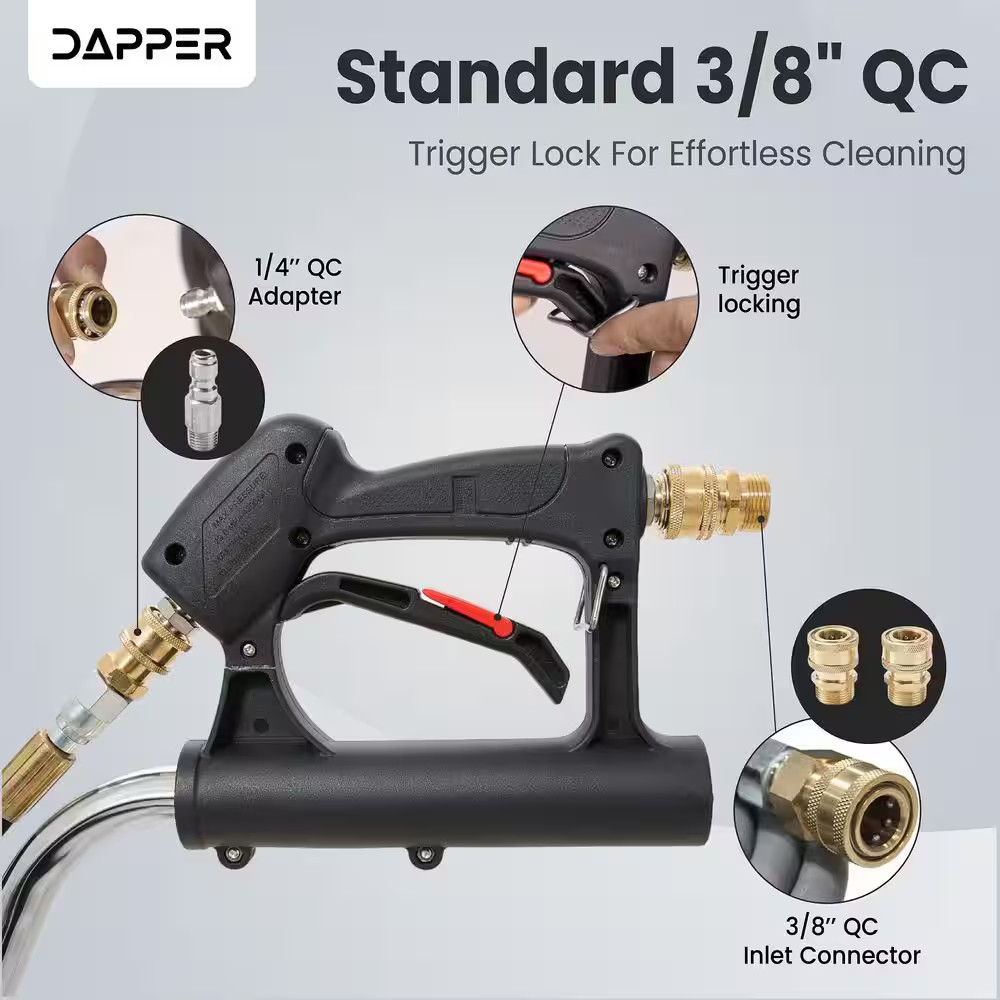 18 In. 4350 PSI Pressure Washer Surface Cleaner with 2 Hose Adapters