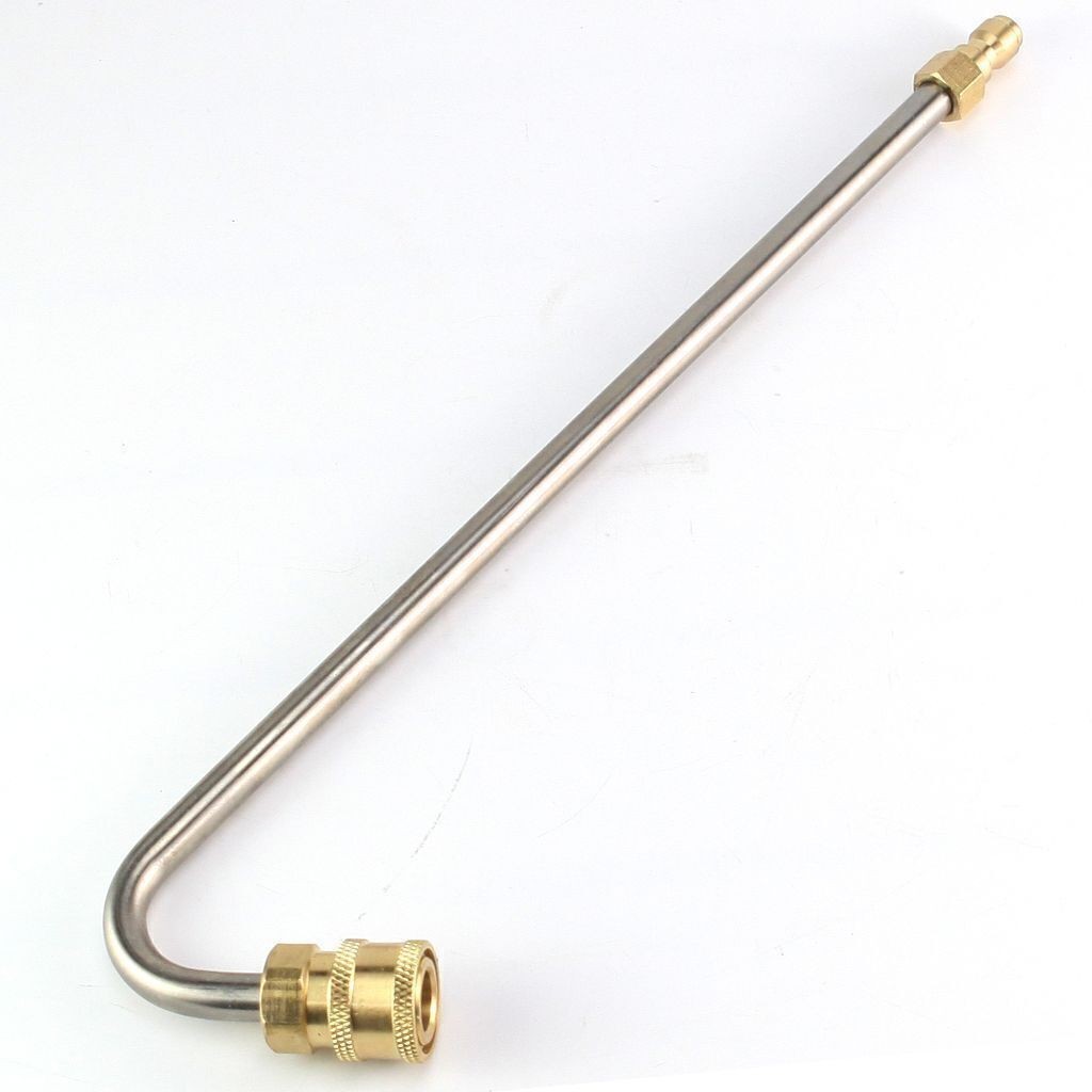35cm 1/4″ High Pressure Elbow Washer Gutter Cleaner Lance/Wand Quick Connect New