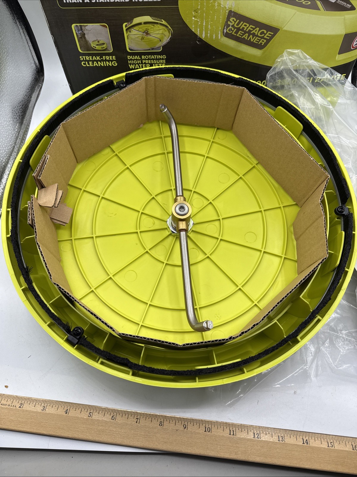 Ryobi Surface Cleaner 15 Inch for Gas Pressure Washer 1/4in Quick Connect