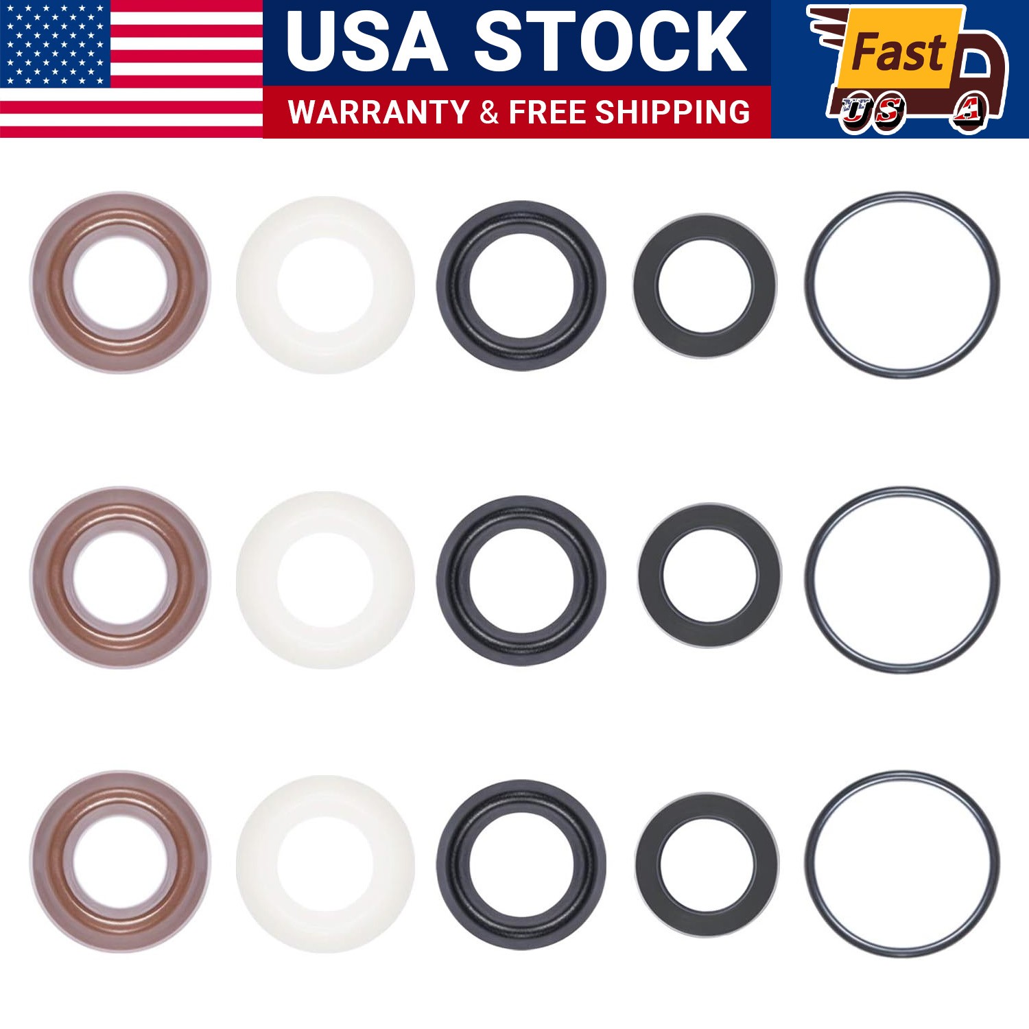 For Comet ZWD Seal Repair Packing Kit Pressure Washer Pump O-Rings #5019006400