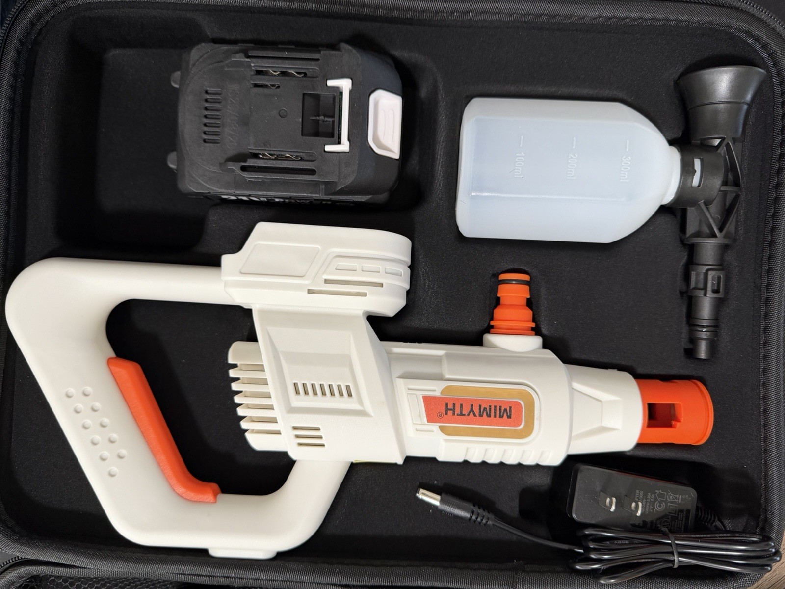 Cordless Pressure Washer Battery Powered; 1200PSI Cordless Power Washer with Bru