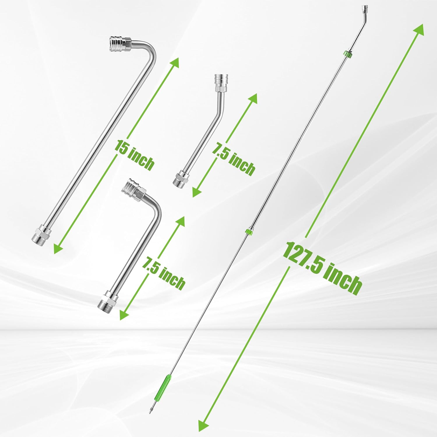 120 Inch Pressure Washer Extension Wand with Molded Grip, M22 14Mm | Gutter Clea